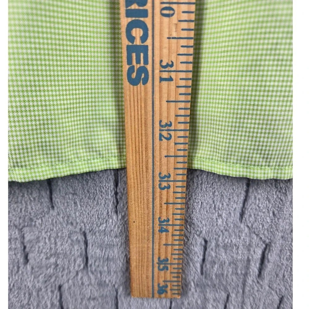 Magellan Outdoors Fish Gear Shirt Mens 2XL Green Micro Check MagWick Short Sleve